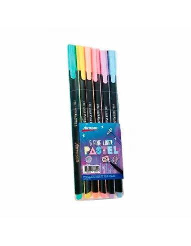 MARC ARTESCO FINELINER PASTEL TRIANG. X 6COL