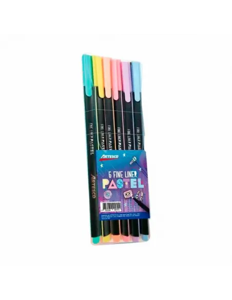 MARC ARTESCO FINELINER PASTEL TRIANG. X 6COL