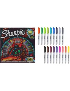 MARC SHARPIE MARCA TODO X 30COL RULETA TROPICAL 265851