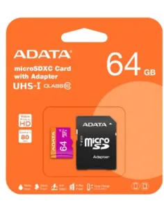 MEMORIA ADATA  64GB MICRO SD C/ADAPTADOR