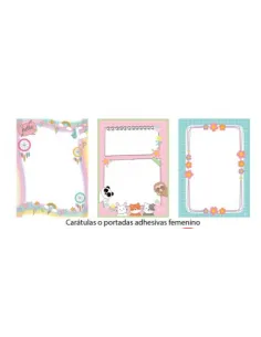 MEMBRETE P/CARATULA OIMI NIÑAS V/DISEÑOS 6UND