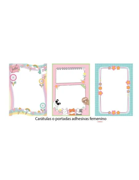 MEMBRETE P/CARATULA OIMI NIÑAS V/DISEÑOS 6UND