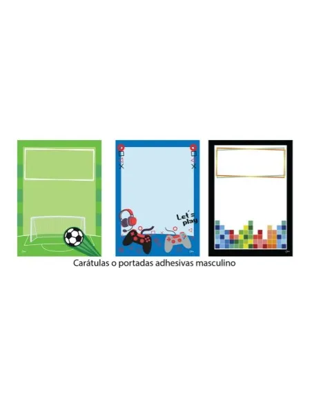 MEMBRETE P/CARATULA OIMI NIÑOS V/DISEÑOS 6UND