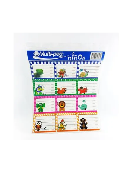 MEMBRETE ESCOLARES NIÑOS X 12 363870-363863-361623-362828-217927