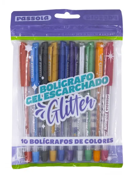 BOLIGRAFO PASSOLA ESCARCHADO X10