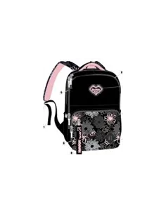 MOCHILA LONDON LOVE IN BLACK NEGRA LMM202529-NG