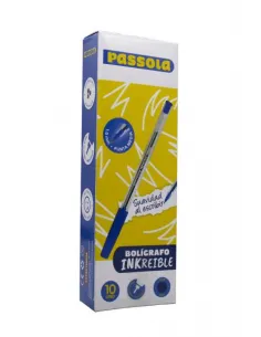 BOLIGRAFO PASSOLA INKREIBLE P/M AZUL X10