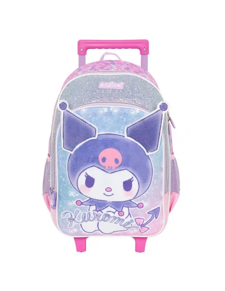 MOCHILA CON RUEDAS ESCOLAR KUROMI ROSADO DWE178334-RS