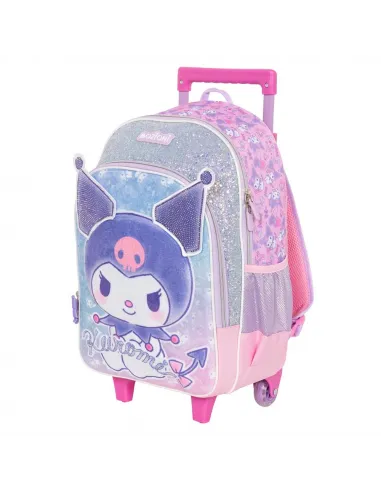 MOCHILA CON RUEDAS ESCOLAR KUROMI ROSADO DWE178334-RS
