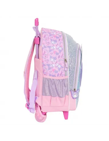 MOCHILA CON RUEDAS ESCOLAR KUROMI ROSADO DWE178334-RS