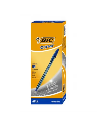 BOLIG BIC CRISTAL ULTRA FINE AZUL PRECISION
