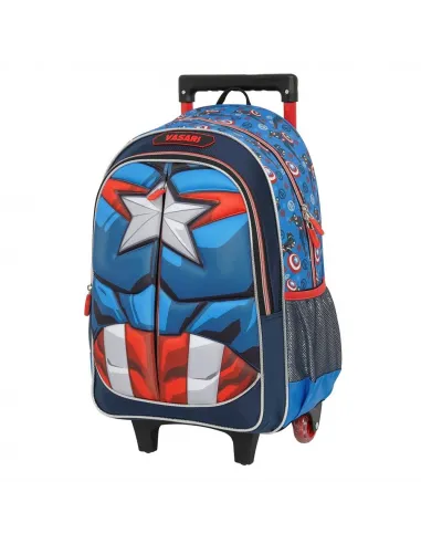 MOCHILA CON RUEDAS ESCOLAR AVENGERS ASSEMBLE AZUL DWE176532-AZ
