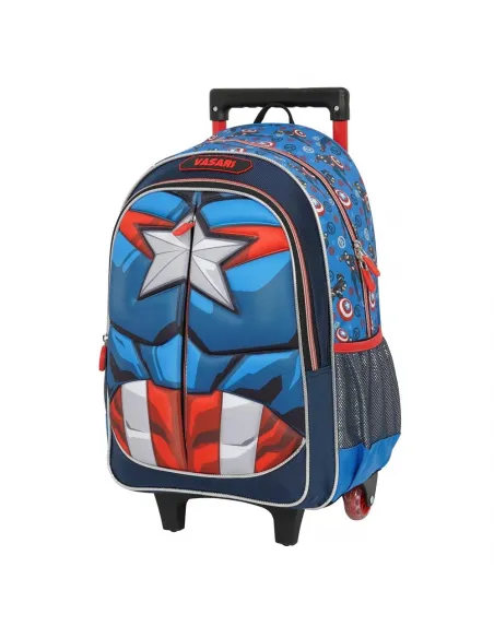 MOCHILA CON RUEDAS ESCOLAR AVENGERS ASSEMBLE AZUL DWE176532-AZ