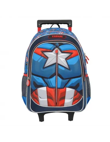MOCHILA CON RUEDAS ESCOLAR AVENGERS ASSEMBLE AZUL DWE176532-AZ