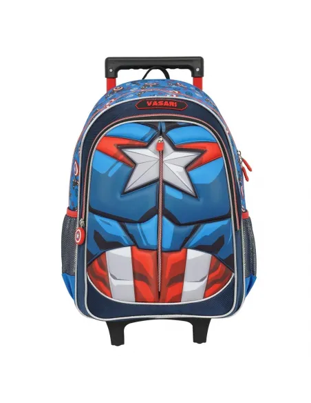 MOCHILA CON RUEDAS ESCOLAR AVENGERS ASSEMBLE AZUL DWE176532-AZ