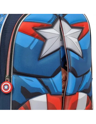 MOCHILA CON RUEDAS ESCOLAR AVENGERS ASSEMBLE AZUL DWE176532-AZ