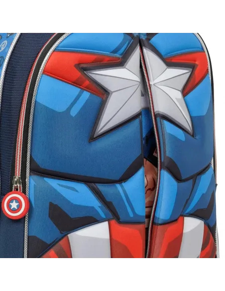 MOCHILA CON RUEDAS ESCOLAR AVENGERS ASSEMBLE AZUL DWE176532-AZ