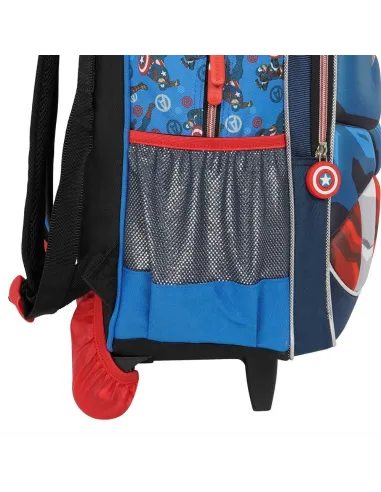 MOCHILA CON RUEDAS ESCOLAR AVENGERS ASSEMBLE AZUL DWE176532-AZ