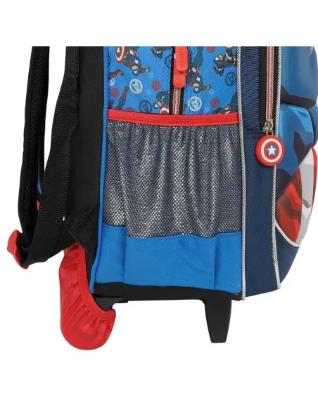 MOCHILA CON RUEDAS ESCOLAR AVENGERS ASSEMBLE AZUL DWE176532-AZ