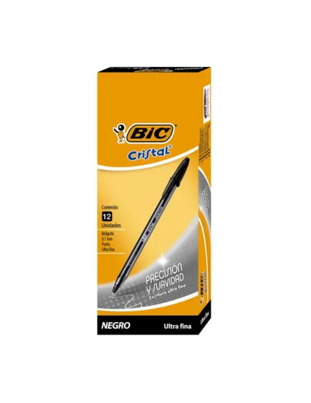 BOLIG BIC CRISTAL ULTRA FINE NEGRO PRECISION