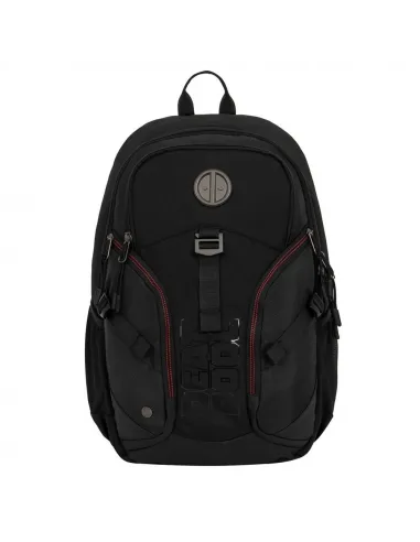 MOCHILA ESCOLAR DEADPOOL CLASSIC YA CON BOLSILLO PARA LAPTOP NEGRO DME178913-NG