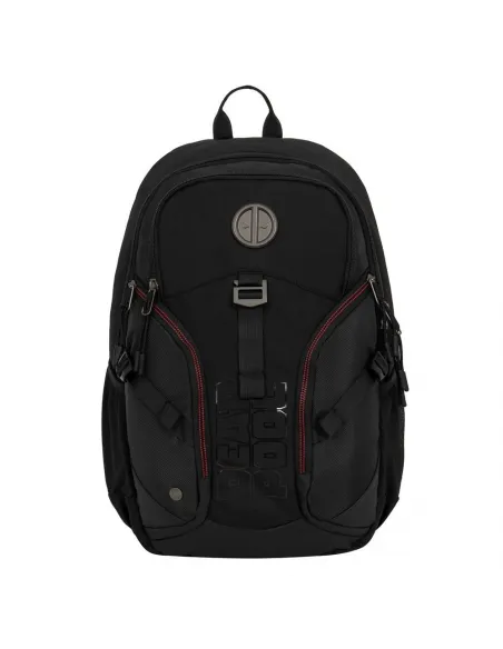 MOCHILA ESCOLAR DEADPOOL CLASSIC YA CON BOLSILLO PARA LAPTOP NEGRO DME178913-NG