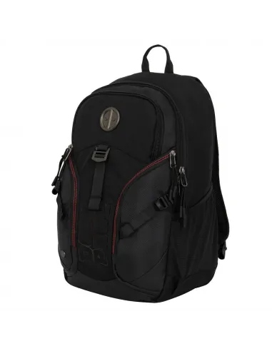 MOCHILA ESCOLAR DEADPOOL CLASSIC YA CON BOLSILLO PARA LAPTOP NEGRO DME178913-NG