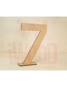 NUMERO MADERA S/PINTAR 15X10CM NUMERO 7