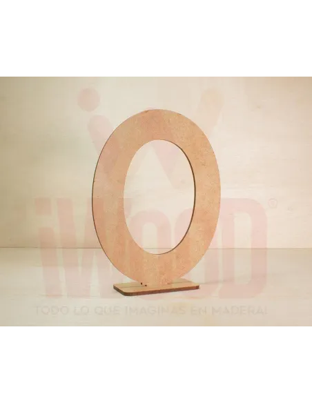 NUMERO MADERA S/PINTAR 15X10CM NUMERO 0