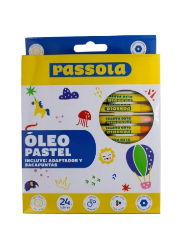 OLEO PASTEL PASSOLA X 24 COLORES