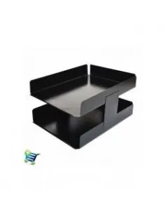 PAPELERA METALICA 2 PISOS