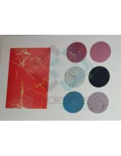 PAPEL DE REGALO MARMOLEADO 43X63CM V/COLOR IC623-4