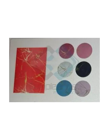 PAPEL DE REGALO MARMOLEADO 43X63CM V/COLOR IC623-4