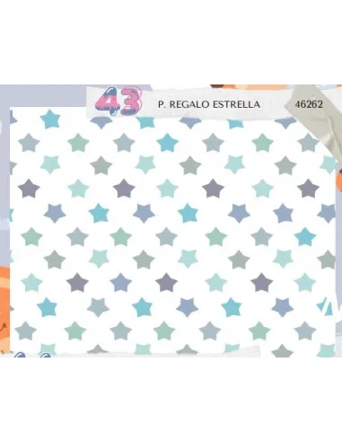 PAPEL REGALO 50X70 ESTRELLA R.46262