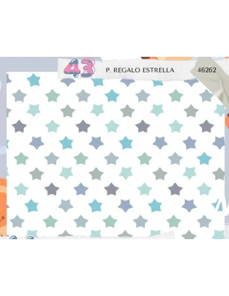 PAPEL REGALO 50X70 ESTRELLA R.46262