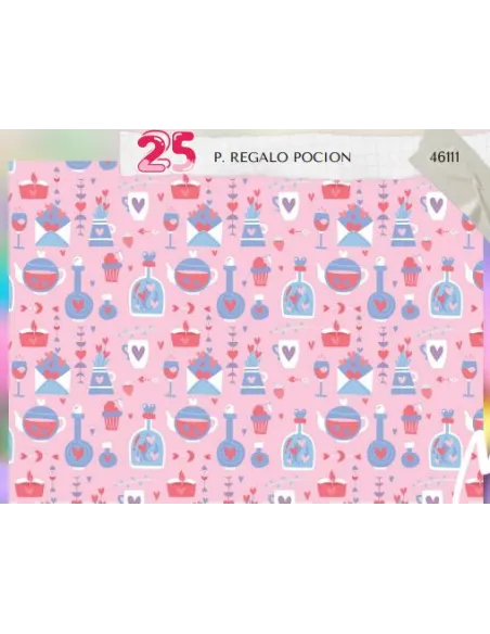 PAPEL REGALO 50X70 POCION R. 46111