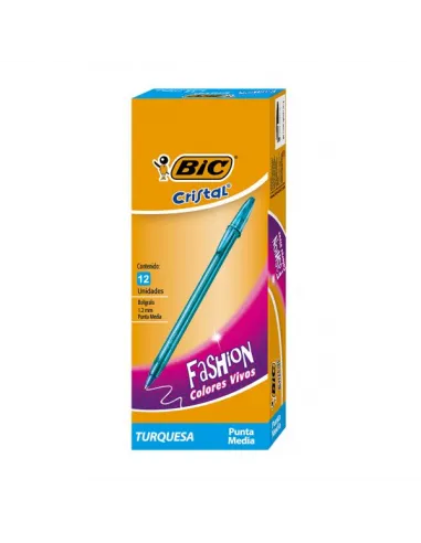 BOLIG BIC P/M CRISTAL FASHION 1.2 TURQUESA