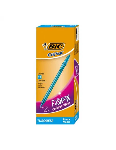 BOLIG BIC P/M CRISTAL FASHION 1.2 TURQUESA