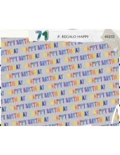 PAPEL REGALO 50X70 HAPPY B. R. 46252