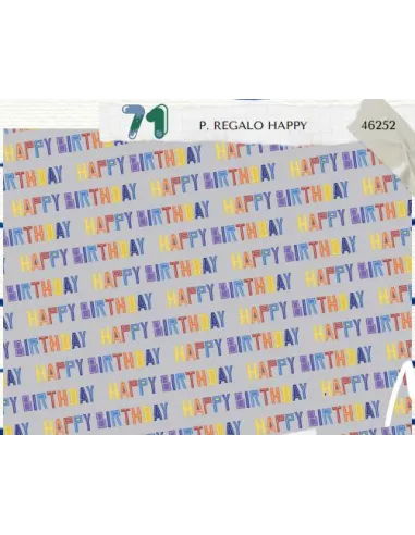 PAPEL REGALO 50X70 HAPPY B. R. 46252