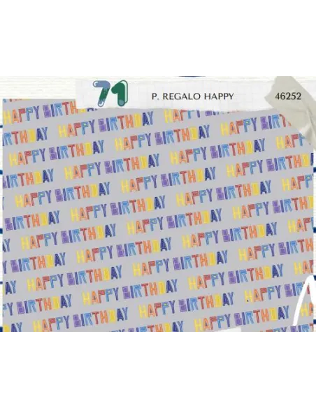 PAPEL REGALO 50X70 HAPPY B. R. 46252