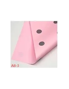 PAPEL PASSOLA COREANO ROSA/PUNTOS GRIS OSC 58X58 A8-3