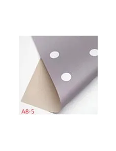 PAPEL PASSOLA COREANO PLOMO/PUNTOS BLANCOS 58X58CM A8-5