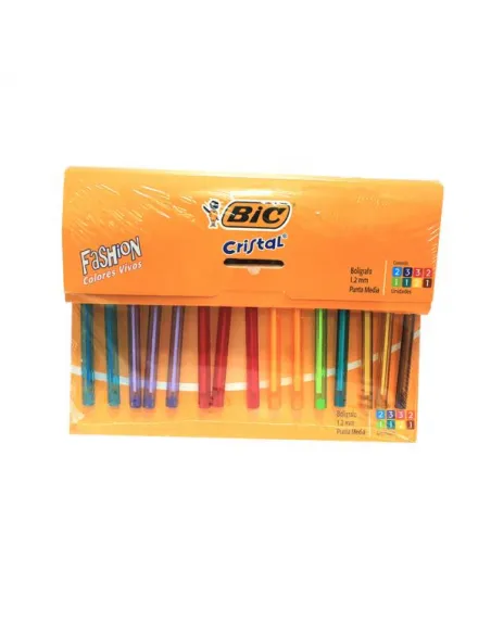 BOLIG BIC FASHION X 15 COLORES 1.2MM P/M