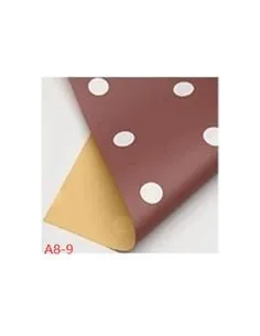 PAPEL PASSOLA COREANO PALO ROSA/PUNTOS BLANCOS 58X58CM A8-9