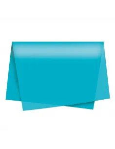 PAPEL SEDA PASSOLA 50X70CM TURQUESA X25