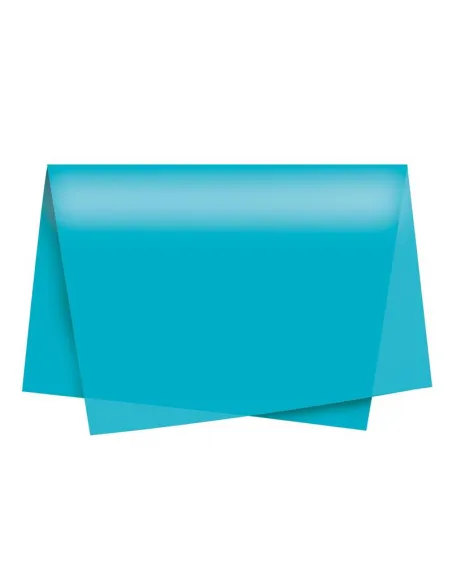PAPEL SEDA PASSOLA 50X70CM TURQUESA X25