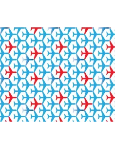 PAPEL REGALO 50X70 AVIONES R. 46123