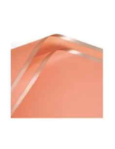 PAPEL PASSOLA COREANO CORAL/FILOS DORADOS 58X58CM A1-CORAL