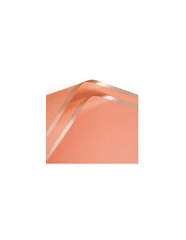 PAPEL PASSOLA COREANO CORAL/FILOS DORADOS 58X58CM A1-CORAL